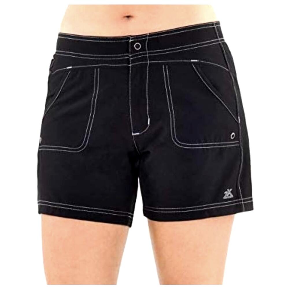 ZeroXposur NWT Womens Black Hybrid Board Shorts Swim Shorts 6" Inseam Sz 3X